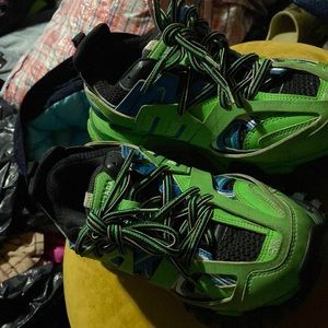 Green balenciaga runners